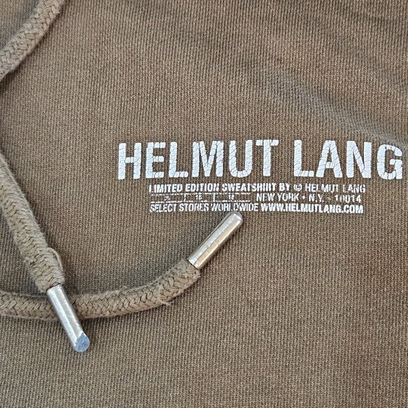 Helmut Lang Limited Edition Brown Pullover Hoodie Small Cotton - Picture 5 of 10